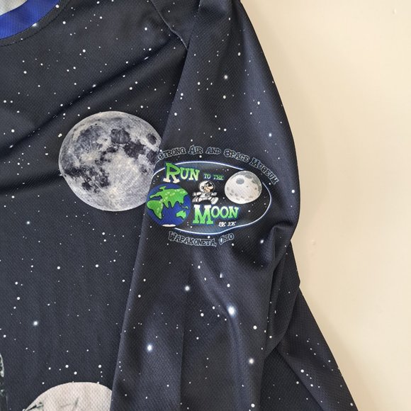 Commemorative Long Sleeve Polyester Shirt - Run to the Moon 5K 10K - Picture 6 of 14